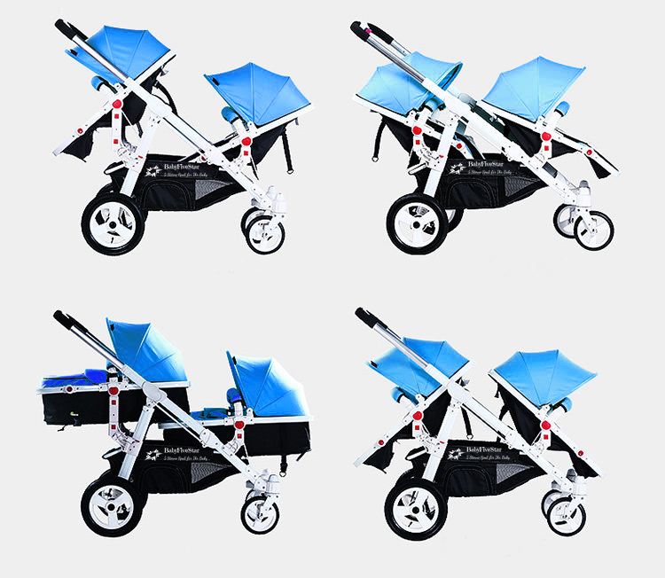 Baby five star hot sale geschwisterwagen